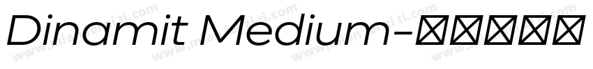 Dinamit Medium字体转换